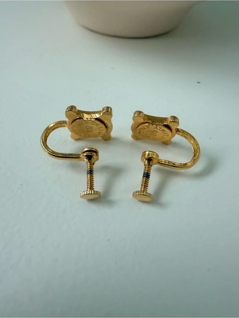 Vintage Celine Triomphe Earrings